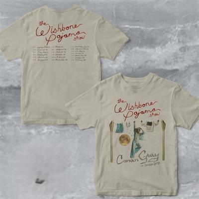 HEISS!!Conan Gray The Wishbone Pajama Show 2025 Tour Zweiseitiges Sand-Nachdruck-T-Shirt Unisex-T-Shirt