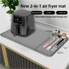 Nonslip Silicone Counter Mat With Tool Organizers Heat Resistant Spills Guard Kitchen Accessory Air Fryers Pad