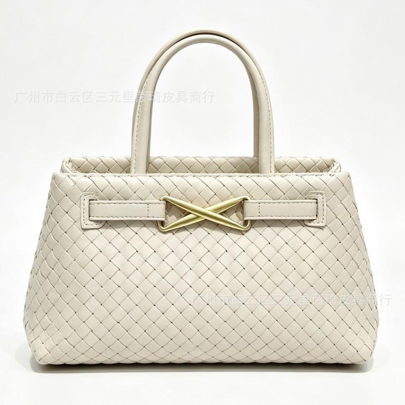 Woven Handbag Women Fashion Simple Trendy Shoulder Crossbody Bag French Style