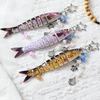 Trendy Swimbait Keychain Unisex Artificial Fish Accessory Fishing Theme Decoration Lightweight Waterproof Accessories