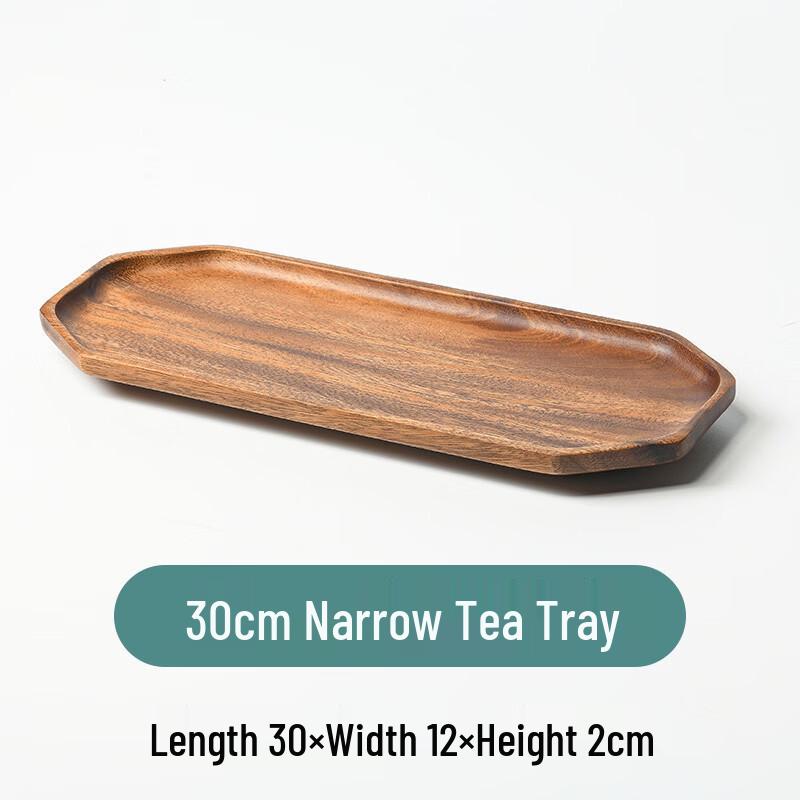 

Ru Han Acacia Wood Boat-Shaped Serving Tray