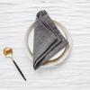 Handmade Modern Style 100% Linen Woven Dyed Square Napkins Eco-Friendly Reusable Soft Home Textile Dining Accessories 150g/m