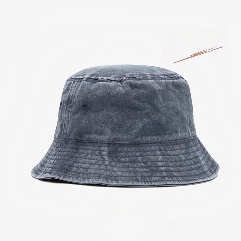 Washed Denim Retro Bucket Hat For Men Women Trendy Sun Protection Spring Summer Autumn