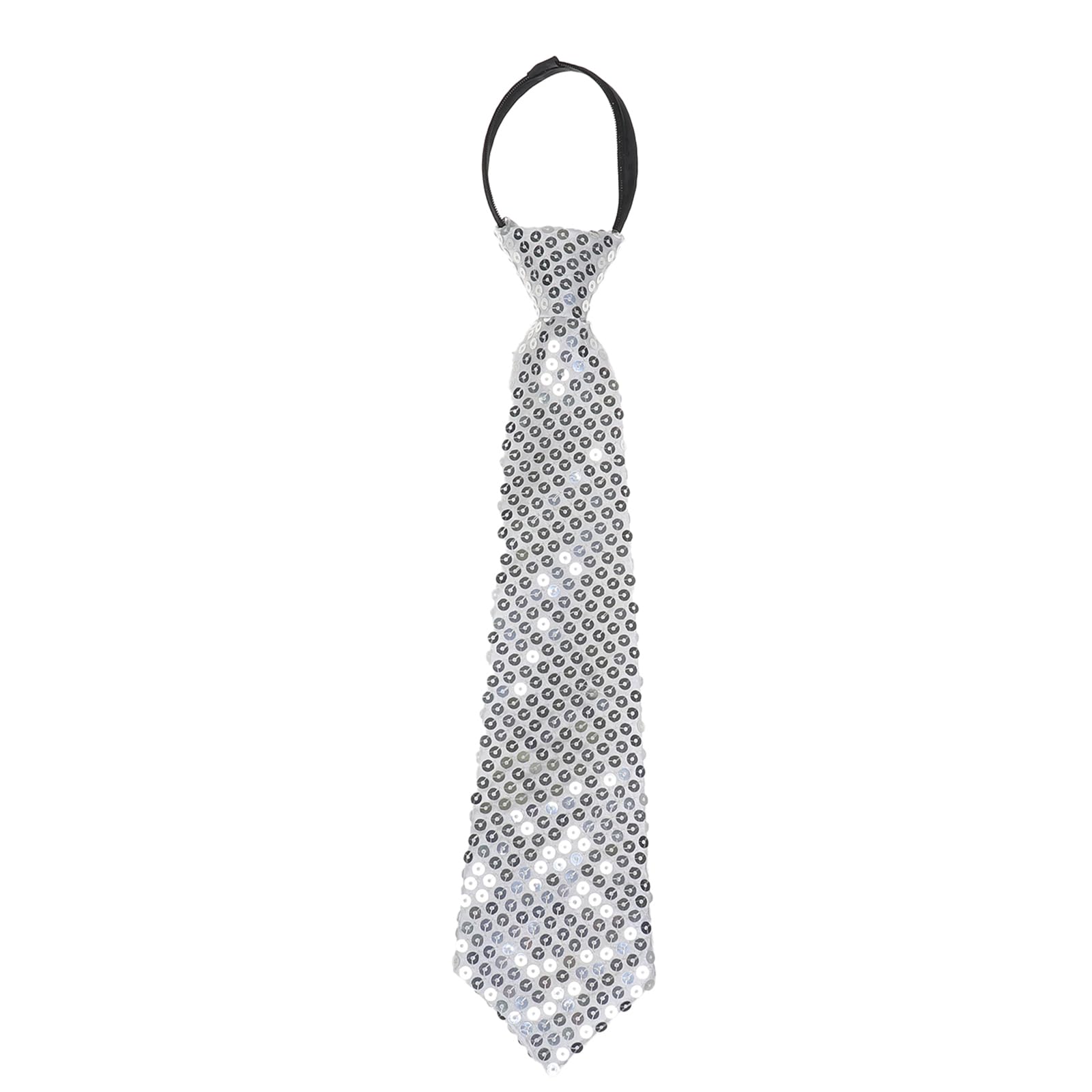 

[Xiang Ru] One-touch necktie, can be put on in 5 seconds, plain, approximately 8cm wide, for men, women, children, boys, girls, sequined, sparkly,