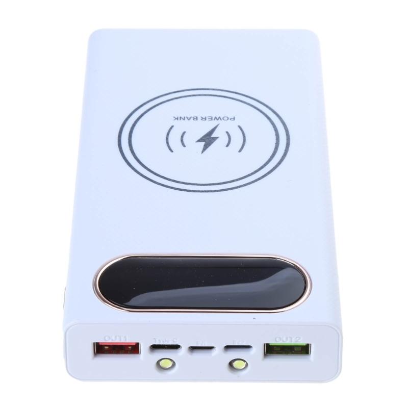 DIY 6x18650 Battery Case Charger Outer Plastic shells Power Bank Shells Portable External Boxes without Batteries