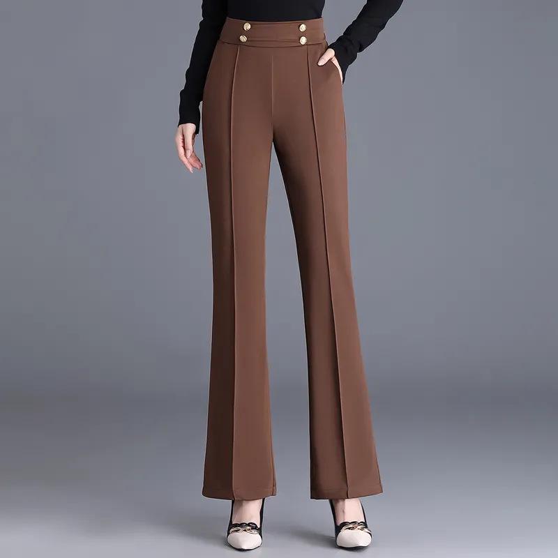 Petite Damenhose mit Micro-Flare und hohem Bund, Stretch - Frühjahr/Herbst 2023