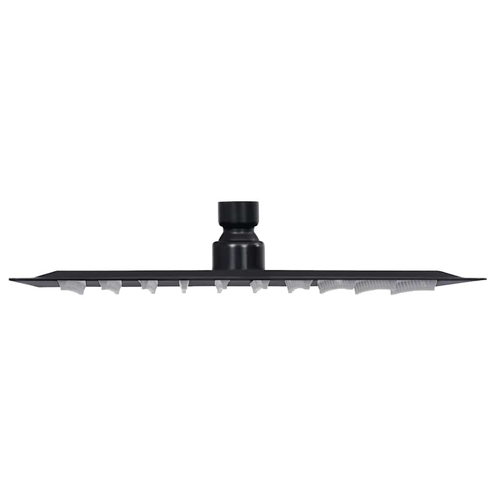 Rain Shower Head Stainless Steel 20x20 Cm Square Black