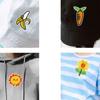 8 Stück Blumen Aufbügler Patches Applikationspatches Karotte Reparaturflicken Banane Stickpatches zur Jeansdekoration