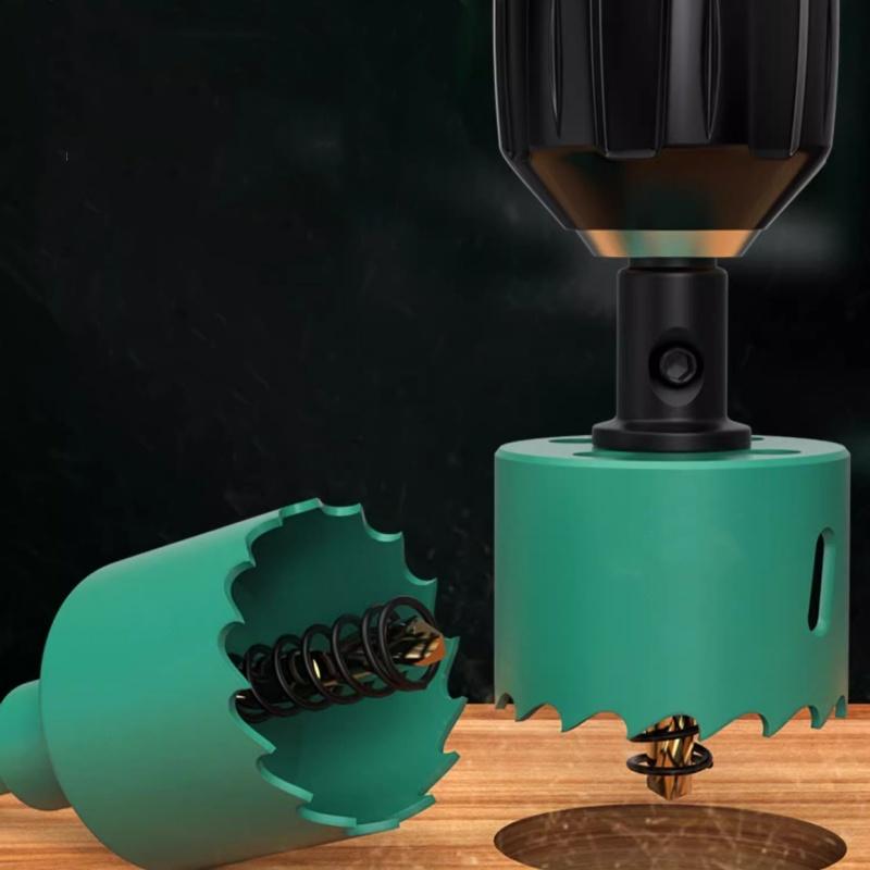 1 buc Pânză de ferăstrău bimetalic pentru lemn, burghiu HSS din oțel nou M42, pânză de ferăstrău pentru găuri centrale, potrivită pentru deschiderea plăcilor de gips-carton pentru spoturi