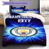City Team Bedding Quilt Set Quilt Cover Pillowcase Home Decoration Birthday Gift (1 * Duvet Cover + 2 * Pillowcase, Without Core)