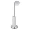 Stainless Steel Floor-Standing Toilet Paper Holder, Punch-Free Design