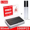 1000Pcs Mechanical Pencil Lead Core Large Capacity Replaceable Pencil Refills 0.5 0.7mm 2B Automatic Pencil Core with 2 Tubes