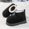 Warme Schneestiefel für Männer und Frauen, Winter-Baumwollschuhe, rutschfest, Schnee im Freien, warme Pelzstiefel, hohe warme, pelzige Schuhe, wasserdichte warme Turnschuhe