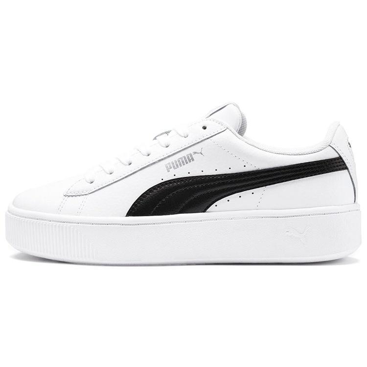 (WMNS) PUMA Vikky Stacked White Black Women s 369143-07 EU 38