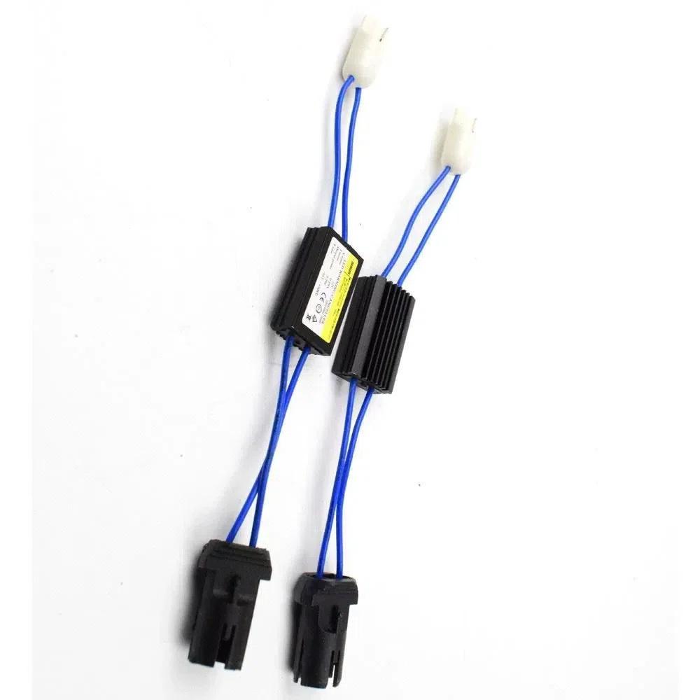 2Pcs 12V T10 Decoder LED Turn Signal Canbus Decoder Cable T10 Resistor Decoder