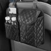 Pu Leather Car Storage Bag Auto Interior Seat Back Organizer Multi-functional Tissue Holder Pocket