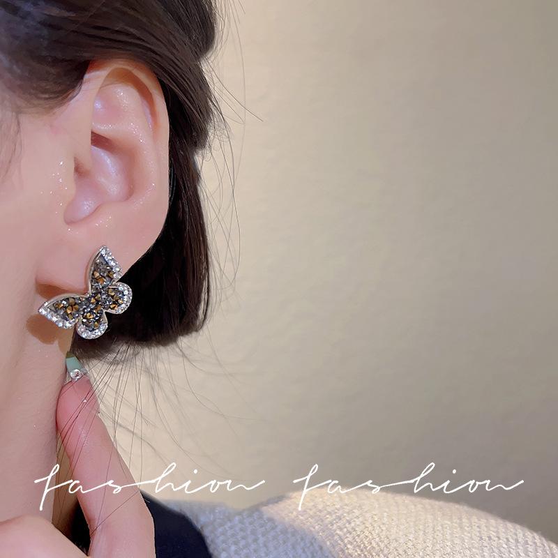 Exquisite Black Butterfly Earrings: 2025 High-End Luxury Design for Women