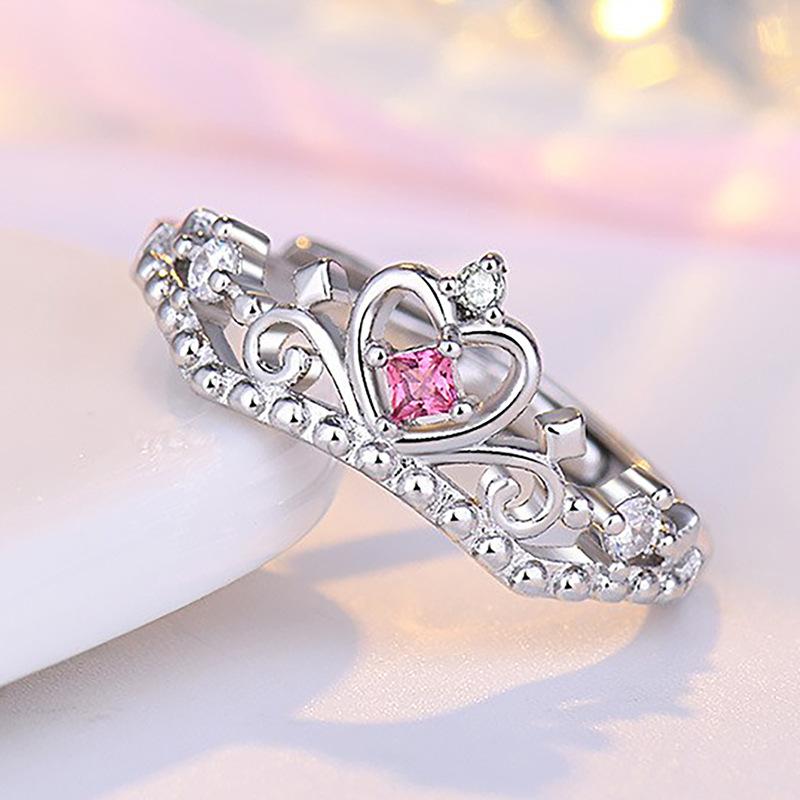 925 Sterling Silber Ring Verstellbar Schlichtheit Für Frauen Mode Exquisit Studentin Freundin Schmuck Zubehör Hochzeitsparty