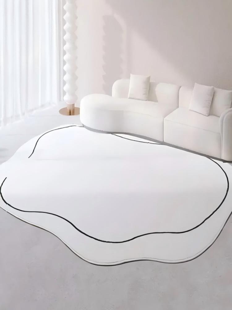 Simple And Irregular Living Room Carpet, Plush Absorbent Sofa Carpet, Large Bedroom Carpet, Home Decoration