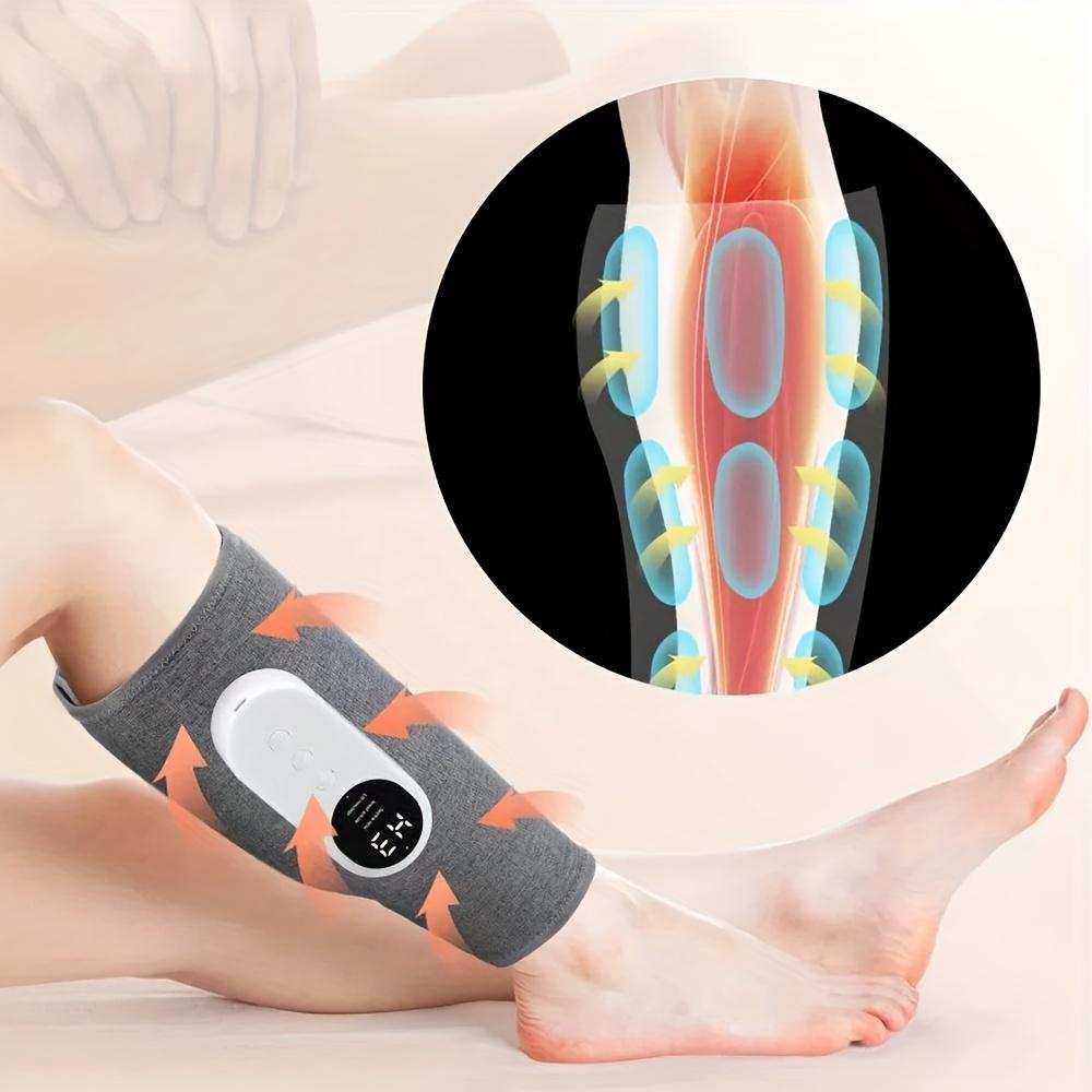 Electric Air Compression Leg Massager with Heat Vibration EMS Therapy for Circulation and Pain Relief