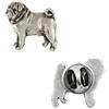 Pug  - Silver-plated Dog Brooch, Elegant Pin, Jacket Lapel Decoration by Brand