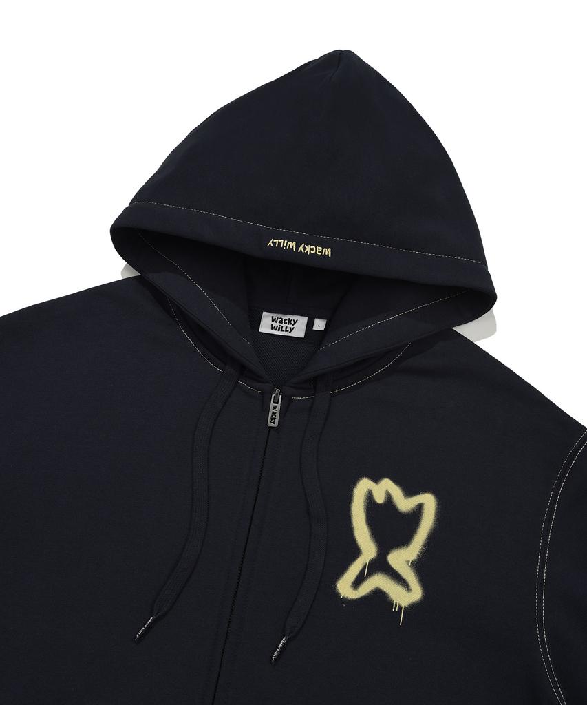 Wacky Willy Big Kiki Zip-Up Hoodie Navy
