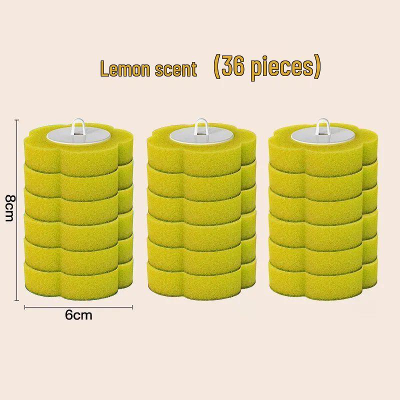 Wall-Mounted Disposable Toilet Brush Set with Replacement Head - No Dead Angle Design for Household Bathroom Cleaning