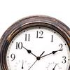 12 Inch Clock with Combined And Hygrometer, Silent No Ticking for Home, Living Room