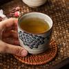 Japanese Style Hefeng Hand-painted Ceramic Tea Cup, Wine Cup, Small Size Drinking Cup, Hotel Heat-resistant Thickened Home Tea