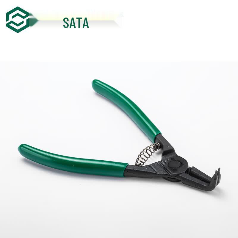 SATA G-Series German-Style Curved External Circlip Pliers 5 inch