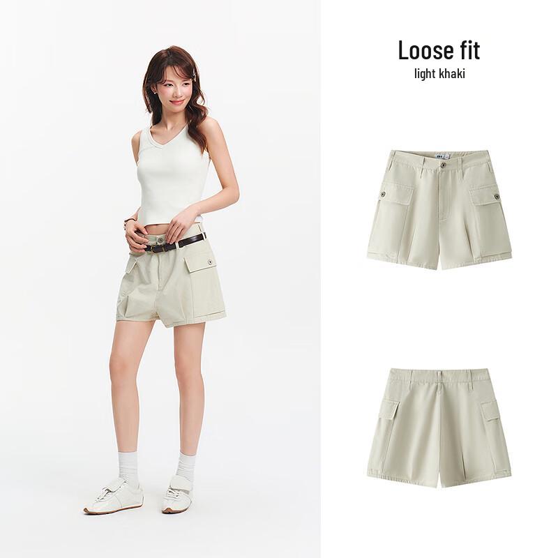 Semir Women's Loose Pumpkin Cargo Shorts