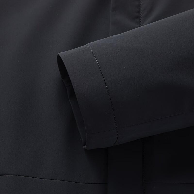 Shanshan Men's Casual Business Detachable Hooded Jacket