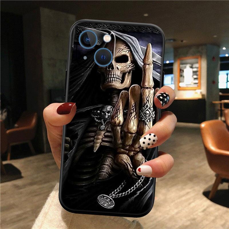 Grim Reaper Skull Shell Phone Case for Samsung Galaxy Note 10 20 S23 S24 S25 Ultra FE Plus Edge Lite A02S A35 A07 A17