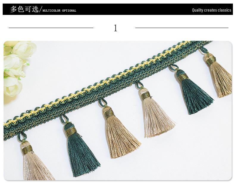 Red Tassel Lace - Multi-Use Home Accessory (12m) for Luggage, Curtains, and More