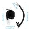 Diving Snorkel Silicone Full Dry Tube Underwater Diving One way purge valve Snorkeling Air Breathing Tube Hose