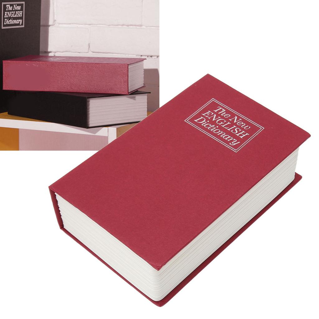 Caja de Seguridad para Libros con Llaves Acero Inoxidable Secreta Caja con Forma de Libro para Tienda Escuela Dormitorio