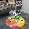 1pc Citrus Slices Office Round Rug, Non-slip, Soft and Durable Office Rug for Interior Decoration, Perfect for Office, Beautiful Decoration Yy26031203