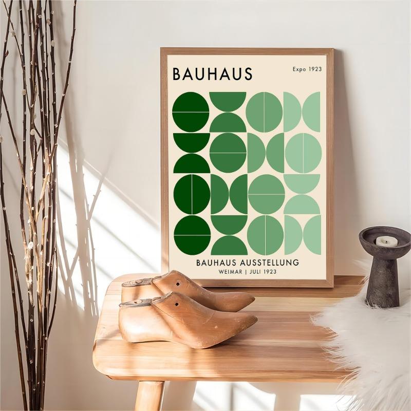 Modernist Bauhaus Geometric Canvas Vintage Posters Sticky Vintage Room Home Bar Cafe Decor Kawaii Room Decor