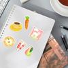 50 Cute Cartoon Food Stickers for Journals, Notebooks, Suitcases, and DIY Decoration
