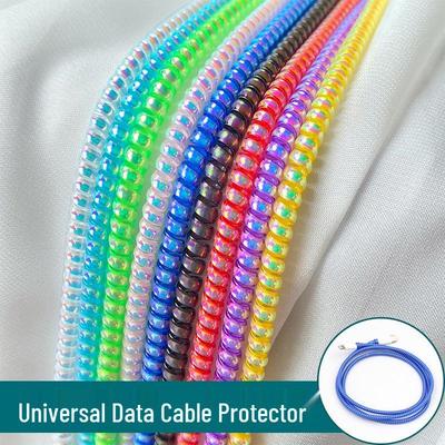 1m Handy-Kabelschutz für Huawei, Apple, OPPO & 2m Kopfhörer-/Ladekabel Wickelseil verfügbar