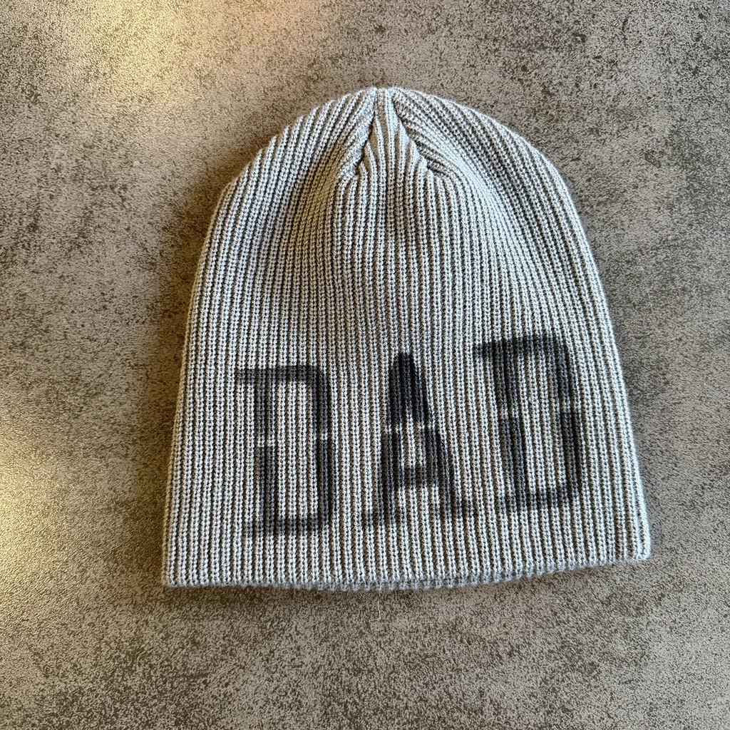 Knit Hat For Men Women With Handdrawn Alphabet Print Warm Street Style