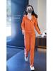 Versatile Slim Fit Sports Pants & Hooded Zipper Jacket Set