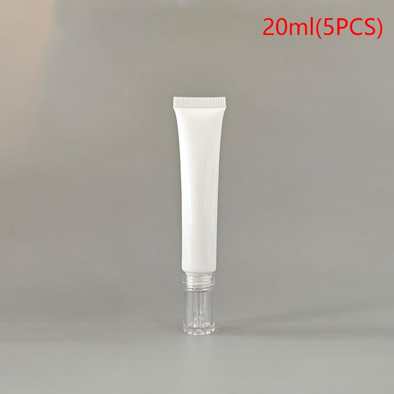10Ml/15Ml /20Ml Soft Empty Hose Tube 5Pcs Travel Portable Eye Cream Tubes Cosmetic Container Empty Gel Dropper Tubes