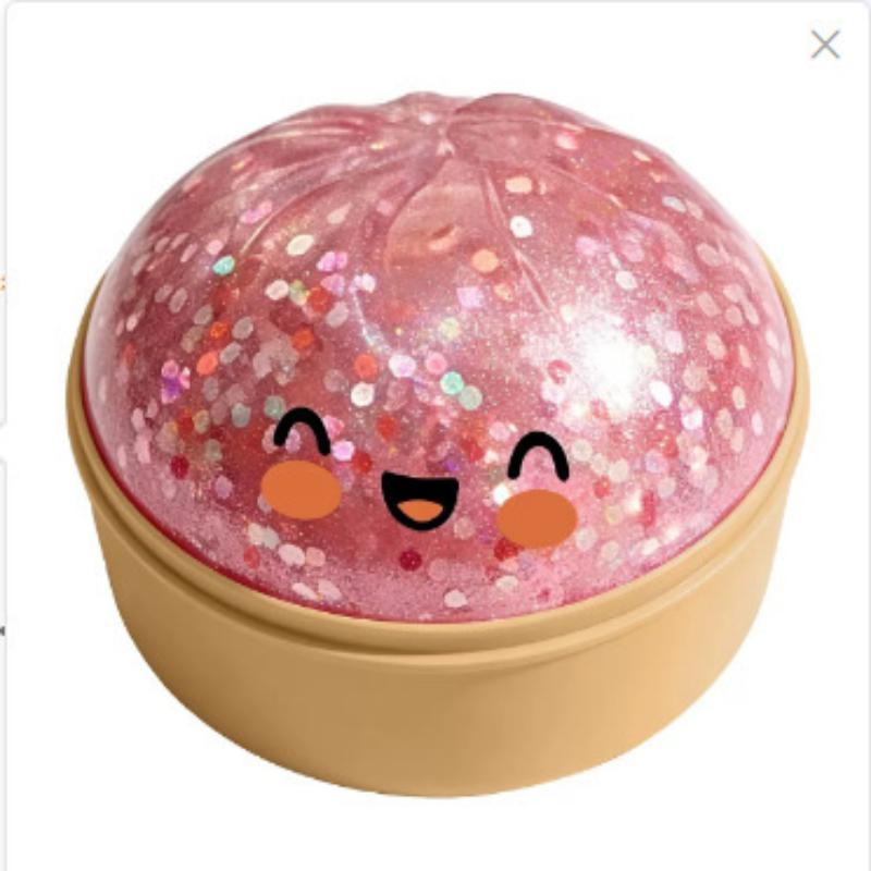 Glitzer-Knödel Squishy Stressabbau Spielzeug 1 Stück Mit Box Langlebig Weich Knetbar Sensorisches Fidget Spielzeug für Kinder Tägliches Lässiges Spiel