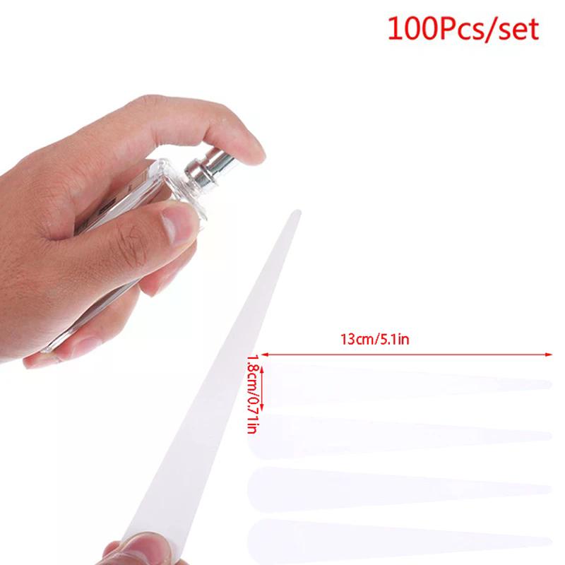 100pcs 130*18mm Aromatherapy Fragrance Perfume Essential Oils Test Paper Strips - High Quality For Daily Application