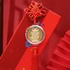 Chinese Knot Zodiac Dragon Pendant Commemorative Coin Chinese Dragon Decoration  New Year