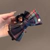 JK Elegant Plaid Bow Lolita Hair Clip - Shark Style