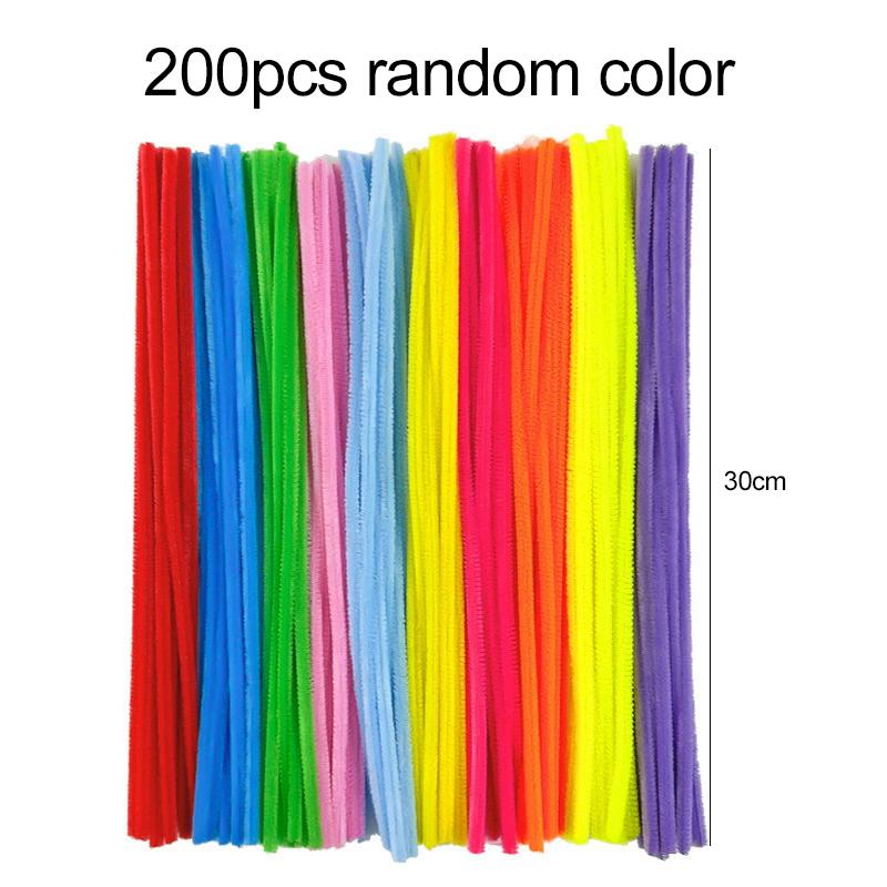 Colorful Craft Kit for Kids DIY Toys Puzzle Handicraft Toys Variety Craft Supplies Set Twisting Rod Plush Ball Button TMZ