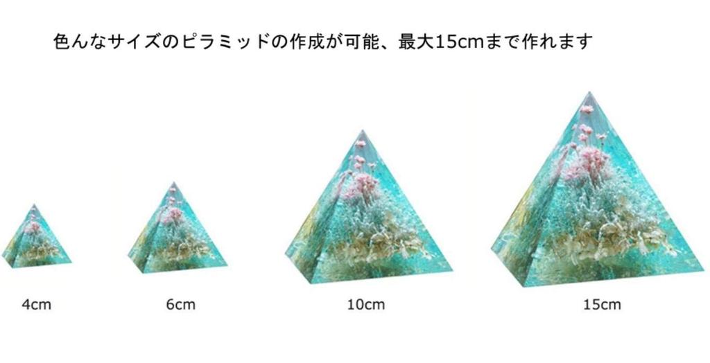 HappyHome Extra Large Pyramid 15cm Silicone Mold for Orgonite, Includes Cloth