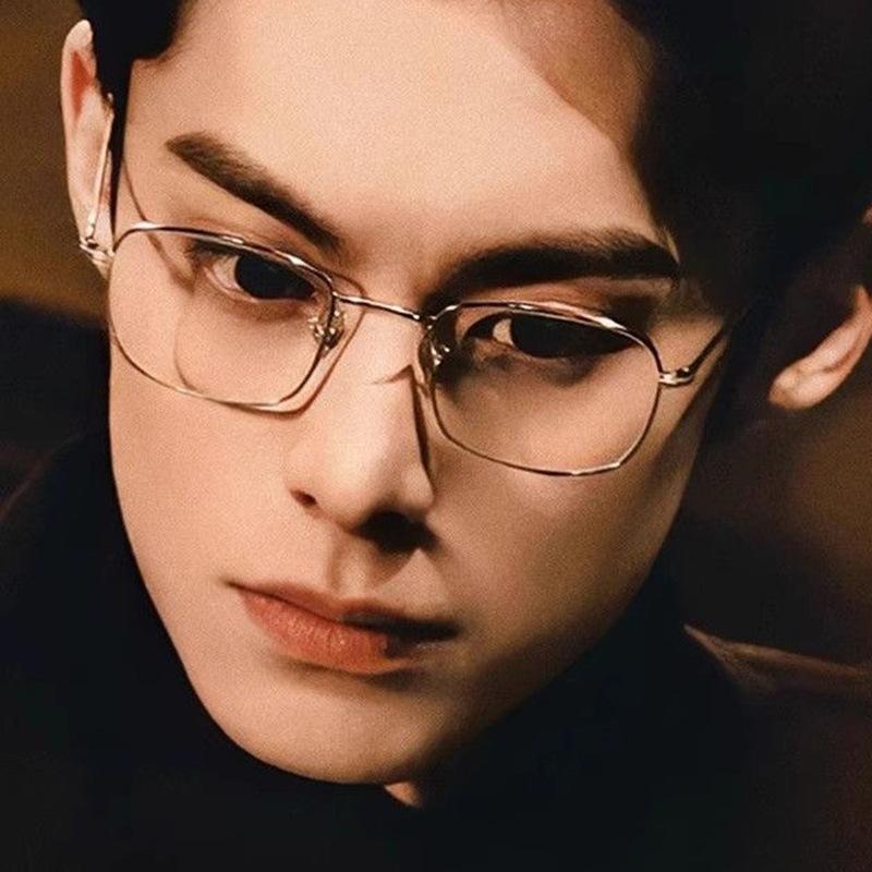 Fashion Eyeglasses Vintage Luxury Square Men Anti Blue Rays Glasses Eyewear Optical Prescription Glasses Frame For Women